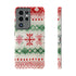 Icelandic Watercolor inspired by Christmas Sweaters - Impact Resistant Phone Case Samsung Galaxy S21 Ultra Glossy